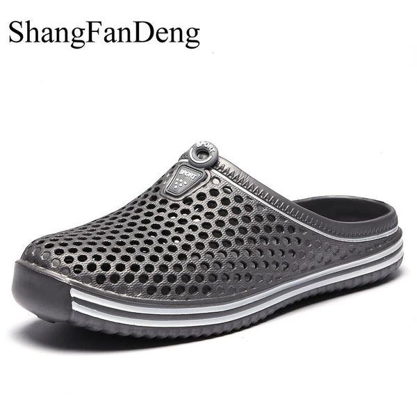 men slippers summer outdoor beach shoes men jelly shoes flat breathable slippers garden clogs casual water shower, Black
men slippers summer outdoor beach shoes men jelly shoes flat breathable slippers garden clogs casual water shower, Black