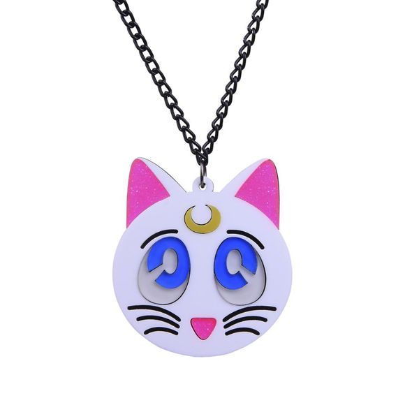 kuguys trendy jewelry acrylic cute black cat necklace for women fashion white kitten pendant necklace sweater chain accessories, Silver
kuguys trendy jewelry acrylic cute black cat necklace for women fashion white kitten pendant necklace sweater chain accessories, Silver