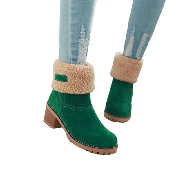 heflashor snow boots warm winter shoes square heels ankle boots suede winter shoes for women 2020 new fashion, Black
heflashor snow boots warm winter shoes square heels ankle boots suede winter shoes for women 2020 new fashion, Black
