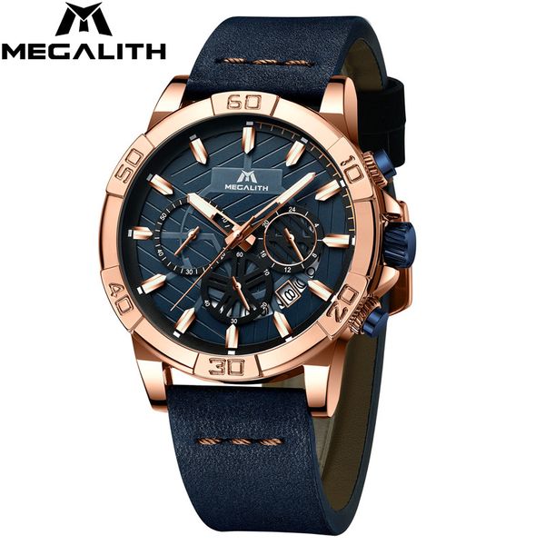 2019 megalith brand watches mens sport chronograph waterproof casual clocks for mans fashion wrist watches men montre homme ly191213, Slivery;brown
2019 megalith brand watches mens sport chronograph waterproof casual clocks for mans fashion wrist watches men montre homme ly191213, Slivery;brown