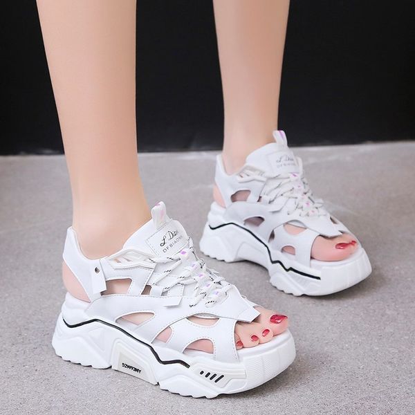 summer women sandals hollow out open toe platform sandals comfortable women sport thick sole beach casual shoes a736, Black
summer women sandals hollow out open toe platform sandals comfortable women sport thick sole beach casual shoes a736, Black