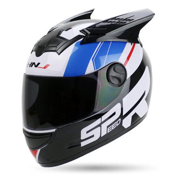 motorcycle helmet motorcross equipment protect helmet full face motor with two bat horns decoration
motorcycle helmet motorcross equipment protect helmet full face motor with two bat horns decoration