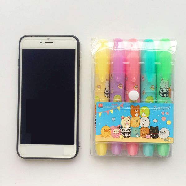 6 set/lot soft candy color highlighter marker pen highlight pastel spot liner kids gift stationary office school supplies eb204, Black;red
6 set/lot soft candy color highlighter marker pen highlight pastel spot liner kids gift stationary office school supplies eb204, Black;red