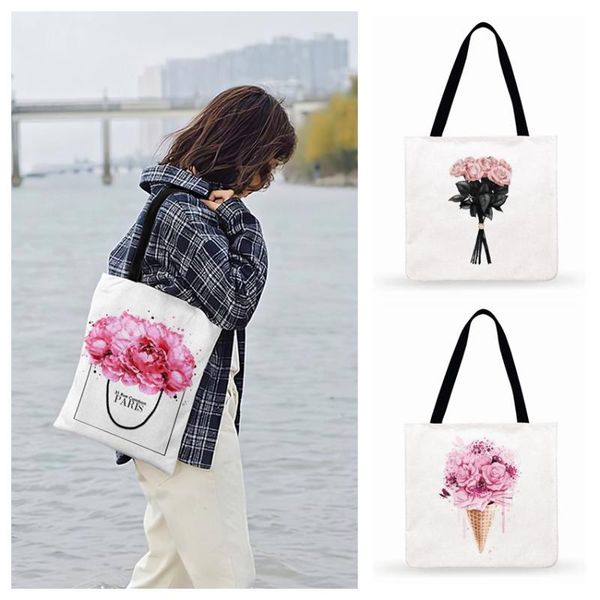 ladies shoulder bag shopping bag french watercolor flower painting print tote for women casual tote outdoor beach bags
ladies shoulder bag shopping bag french watercolor flower painting print tote for women casual tote outdoor beach bags