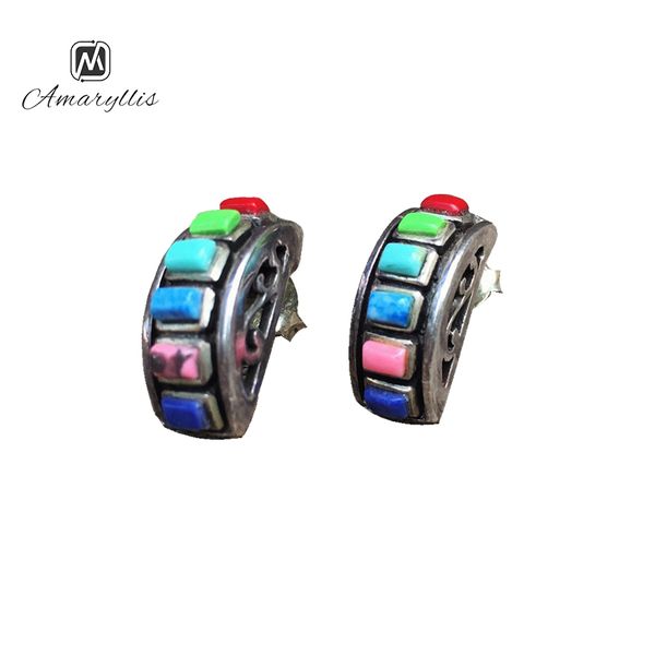 amaiyllis multi color stone cluster stud earrings for women vintage carved crescent metal stud earrings ethnic statement earring, Golden;silver
amaiyllis multi color stone cluster stud earrings for women vintage carved crescent metal stud earrings ethnic statement earring, Golden;silver