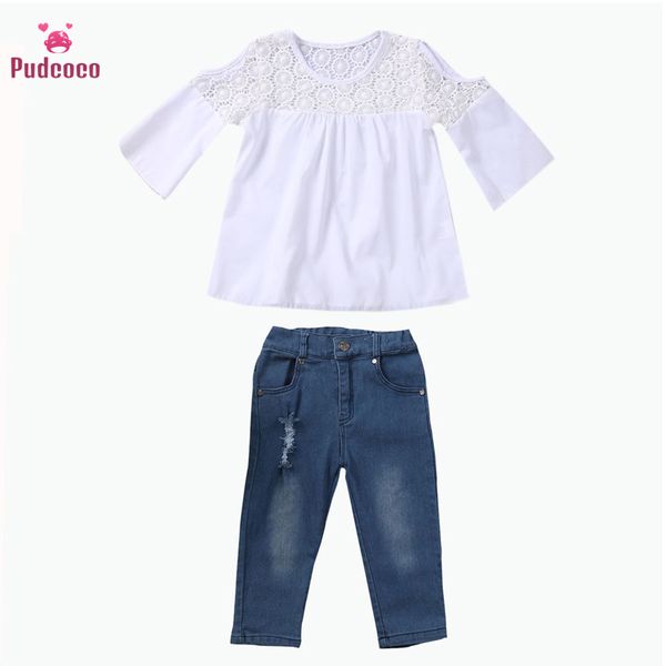 pudcoco brand toddler baby girl clothes fall infant clothing bebe lace t-shirt+denim pants baby outfits set, White
pudcoco brand toddler baby girl clothes fall infant clothing bebe lace t-shirt+denim pants baby outfits set, White