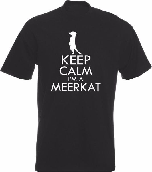 men's t-shirts brand clothing men tee shirts keep calm i'm a meerkat funny joke animal t-shirt casual t, White;black
men's t-shirts brand clothing men tee shirts keep calm i'm a meerkat funny joke animal t-shirt casual t, White;black
