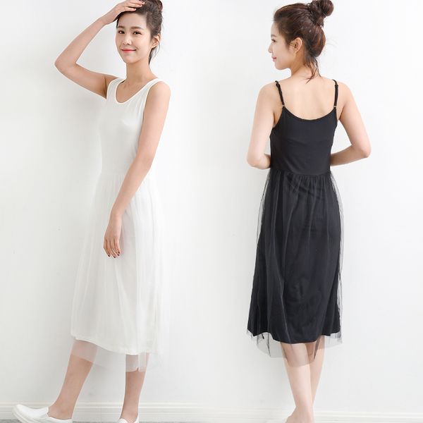 women's sleepwear summer sleeveless spaghetti strap basic all-match slips plus size tank modal mesh underdress, Black;red
women's sleepwear summer sleeveless spaghetti strap basic all-match slips plus size tank modal mesh underdress, Black;red