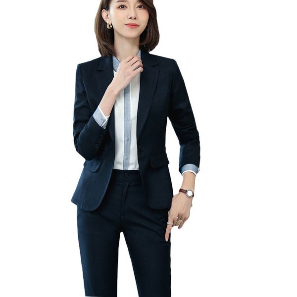 ladies suit temperament large size lapel single button professional trousers suit autumn and winter new women's two-piece, White;black
ladies suit temperament large size lapel single button professional trousers suit autumn and winter new women's two-piece, White;black