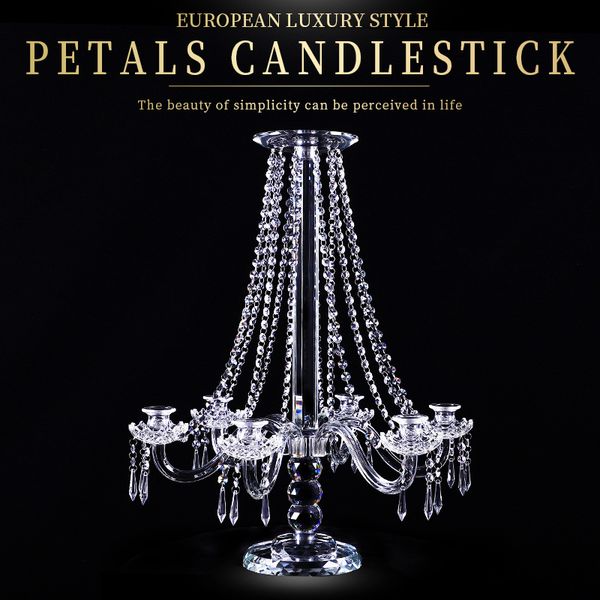 clear 5-arms crystal pillar candle holders candlestick wedding decoration stand mariage home decor candelabra for table centerpiece
clear 5-arms crystal pillar candle holders candlestick wedding decoration stand mariage home decor candelabra for table centerpiece