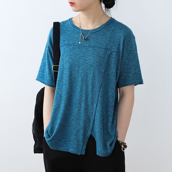 t-shirt women 2020 summer new literary casual knitted clothes short sleeve o-neck pullove slimming loose large size women, White
t-shirt women 2020 summer new literary casual knitted clothes short sleeve o-neck pullove slimming loose large size women, White