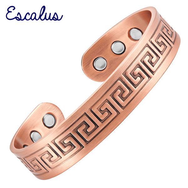 escalus vintage antique pure copper women new bangle jewelry powerful magnetic bangle for men gift healing charm bracelet, Black
escalus vintage antique pure copper women new bangle jewelry powerful magnetic bangle for men gift healing charm bracelet, Black