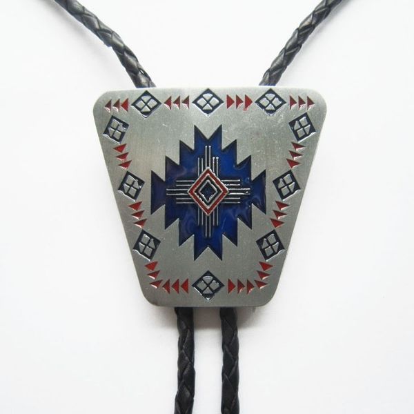 american southwest pattern western wedding bolo tie neck tie leather necklace, Black;blue
american southwest pattern western wedding bolo tie neck tie leather necklace, Black;blue