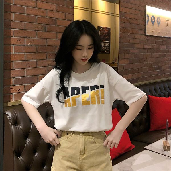 2019 южная корея ins harajuku wind lettered loose-fit bf футболка с коротким рукавом универсальный студенческий печатный супер огонь женский, White
2019 южная корея ins harajuku wind lettered loose-fit bf футболка с коротким рукавом универсальный студенческий печатный супер огонь женский, White