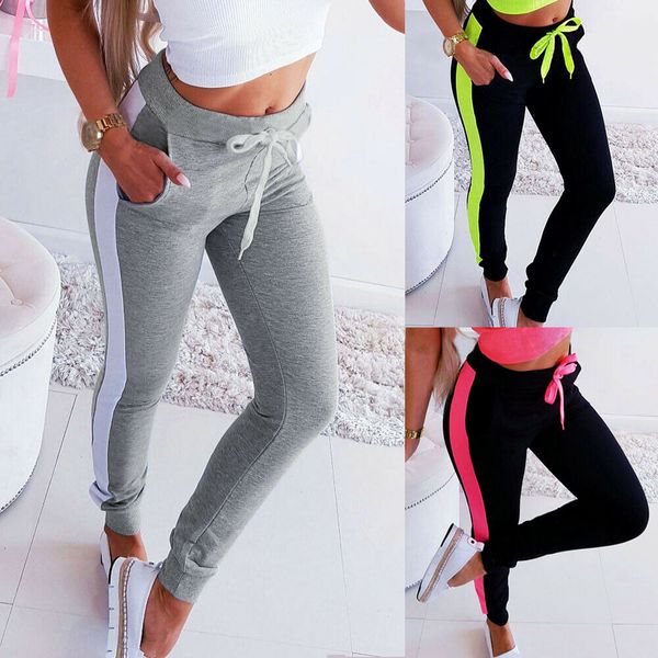 new style women pants high waist stretch ankle length long pants pencil trousers patchwork string fashion 2019, Black;white
new style women pants high waist stretch ankle length long pants pencil trousers patchwork string fashion 2019, Black;white