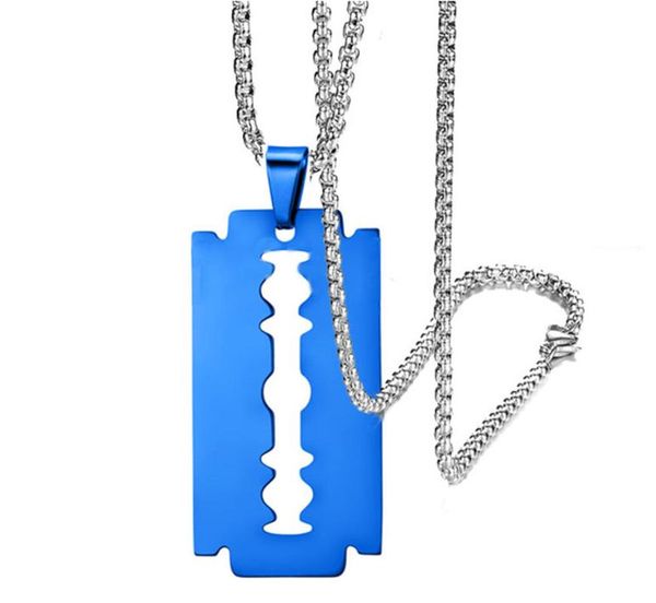 fashion blade stainless steel necklaces men jewerly black blue gold color gothic necklaces & pendants jewelry collier homme, Silver
fashion blade stainless steel necklaces men jewerly black blue gold color gothic necklaces & pendants jewelry collier homme, Silver