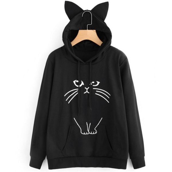 women harajuku hoodies ladies casual cute kwaii cat ears hooded shirt female long sleeves cats printed lovely sweatshirts, Black
women harajuku hoodies ladies casual cute kwaii cat ears hooded shirt female long sleeves cats printed lovely sweatshirts, Black