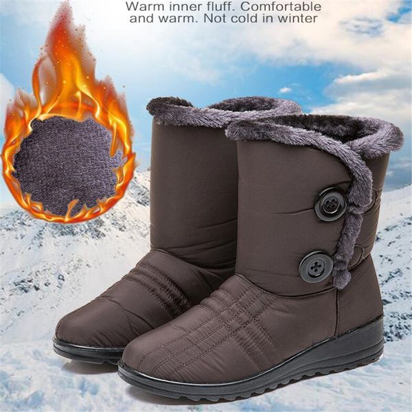 winter boots for women girls winter shoes mid-calf button boots woman plush insole botas female waterproof ladies snow, Black
winter boots for women girls winter shoes mid-calf button boots woman plush insole botas female waterproof ladies snow, Black