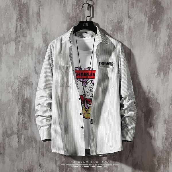 plus large size 4xl mens business casual long sleeved shirt streetwear vintage classic striped male social casual shirts xxxxl, White;black
plus large size 4xl mens business casual long sleeved shirt streetwear vintage classic striped male social casual shirts xxxxl, White;black