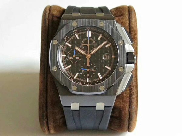 jf spot luxury mens watches 26400 so 3126 multi-function timing automatic watch 44mm chronograph rubber strap relógio de luxo, Slivery;brown
jf spot luxury mens watches 26400 so 3126 multi-function timing automatic watch 44mm chronograph rubber strap relógio de luxo, Slivery;brown