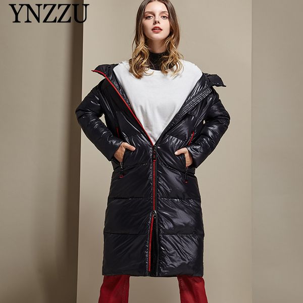 ynzzu women long down jacket 2020 winter bright hooded female loose outwear large size casual thick warm coat ynzzu 9o158, Black
ynzzu women long down jacket 2020 winter bright hooded female loose outwear large size casual thick warm coat ynzzu 9o158, Black