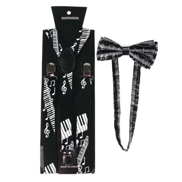fashion black white 2.5cm wide music note print suspenders bowtie brace for women men suspenders braces bow tie
fashion black white 2.5cm wide music note print suspenders bowtie brace for women men suspenders braces bow tie
