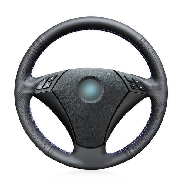 hand sew black genuine leather car steering wheel cover for e60 (sedan) 530d 2003-2009 e61 (touring) 2004-2009
hand sew black genuine leather car steering wheel cover for e60 (sedan) 530d 2003-2009 e61 (touring) 2004-2009