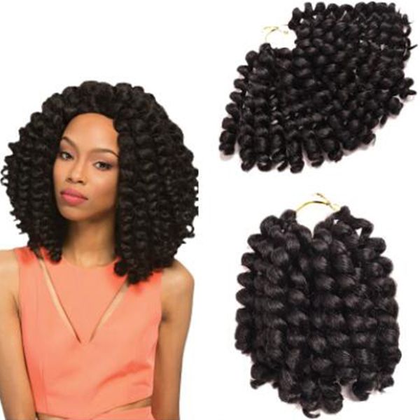 fashion women 3 pake/lot curly crochet hair extensions box braid jamaican bounce wand curl crochet hair synthetic hair extension, Black
fashion women 3 pake/lot curly crochet hair extensions box braid jamaican bounce wand curl crochet hair synthetic hair extension, Black