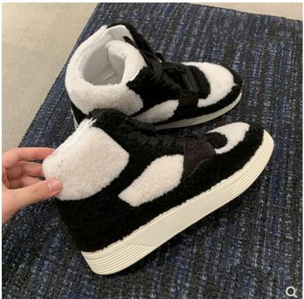 autumn and winter flat bottom small velvet fur shoes female winter wear panda thick snow boots female fur one female short boots, Black
autumn and winter flat bottom small velvet fur shoes female winter wear panda thick snow boots female fur one female short boots, Black