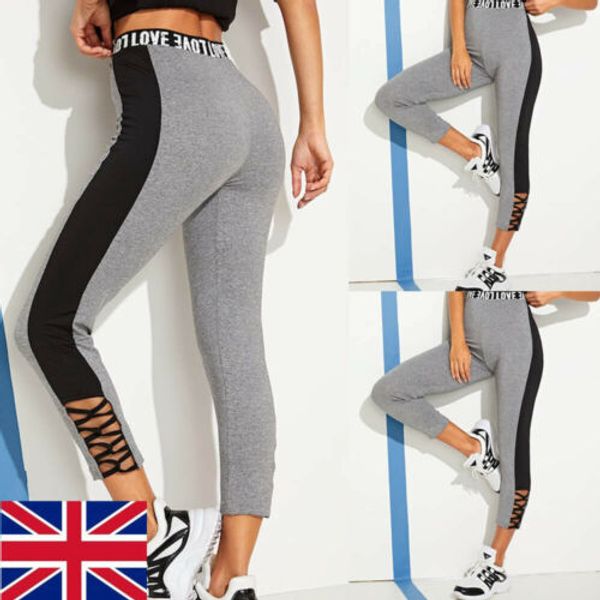 womens fitness yoga leggings running gym sport high waist jogging pants trousers, Black;blue
womens fitness yoga leggings running gym sport high waist jogging pants trousers, Black;blue
