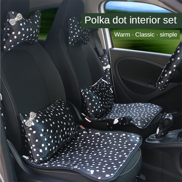 plush car interior decoration set dot bowknot girls neck pillow steering wheel cover lumbar seat cushion seatbelt gear covers
plush car interior decoration set dot bowknot girls neck pillow steering wheel cover lumbar seat cushion seatbelt gear covers