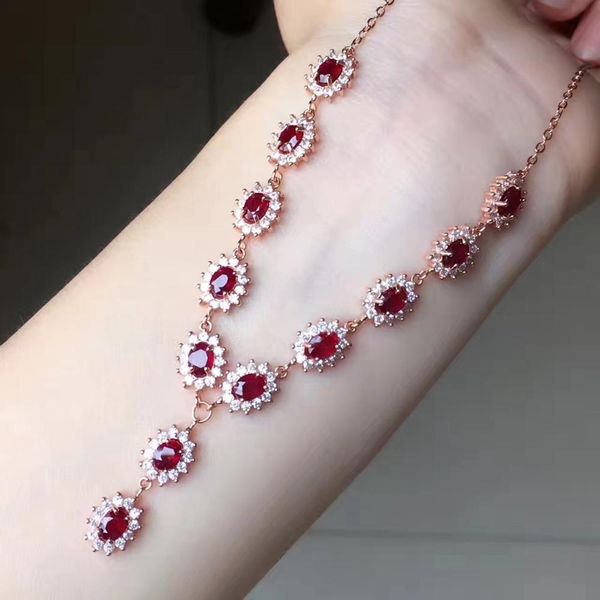 природное рубиновое ожерелье, классический стиль, серебро 925, классическая мода, роскошные ювелирные изделия, Silver
природное рубиновое ожерелье, классический стиль, серебро 925, классическая мода, роскошные ювелирные изделия, Silver