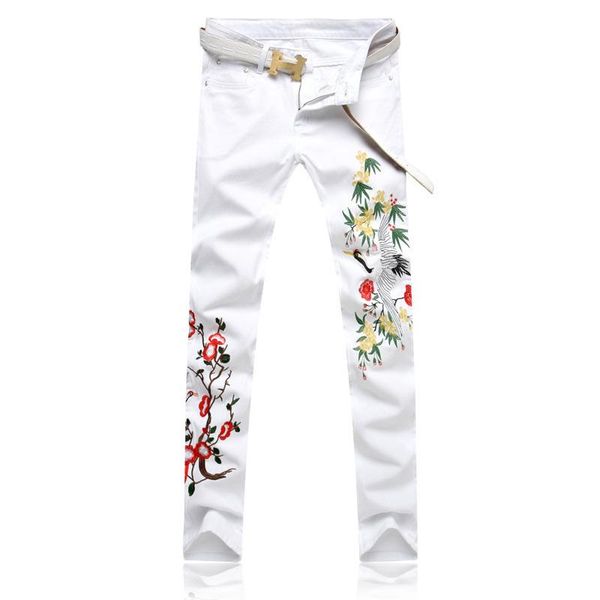 2019 cholyl men embroidery bird flower jeans pencil pants slim casual denim trousers fashion style jeans size 28-38, Blue
2019 cholyl men embroidery bird flower jeans pencil pants slim casual denim trousers fashion style jeans size 28-38, Blue
