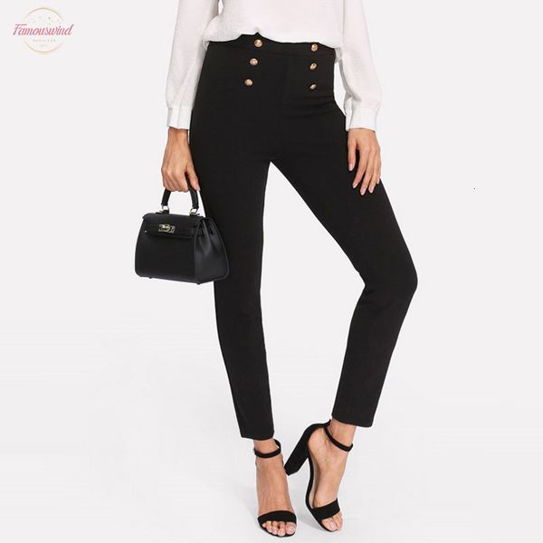 black pants zipper women pants capris spring trousers skinny sailor work double button mid waist pocket casual pants, Black;white
black pants zipper women pants capris spring trousers skinny sailor work double button mid waist pocket casual pants, Black;white