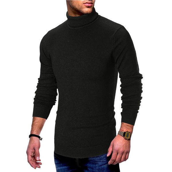 mens designer pure color sweaters long sleeve high collar regular pullover knit male casual apparel, White;black
mens designer pure color sweaters long sleeve high collar regular pullover knit male casual apparel, White;black