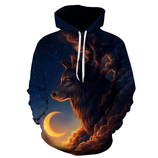 european and american explosion 3d wolf print hooded pocket men's clothing harajuku streetwear tracksuits fashion pullover, Black
european and american explosion 3d wolf print hooded pocket men's clothing harajuku streetwear tracksuits fashion pullover, Black