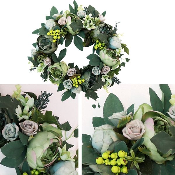 new artificial peony wreath green flower door wreath with green leaves wreath for front door decor wedding wall home decoration other festiv
new artificial peony wreath green flower door wreath with green leaves wreath for front door decor wedding wall home decoration other festiv