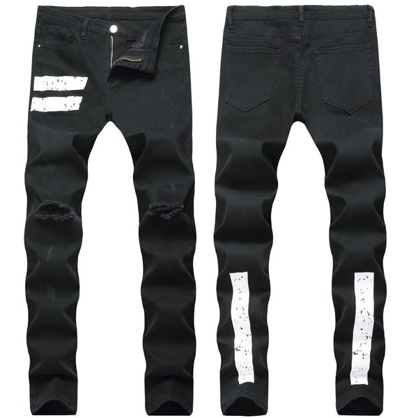 men's skinny jeans men high elastic slim feet men's pencil pants knee zipper stretch men high street hip hop denim trousers, Blue
men's skinny jeans men high elastic slim feet men's pencil pants knee zipper stretch men high street hip hop denim trousers, Blue