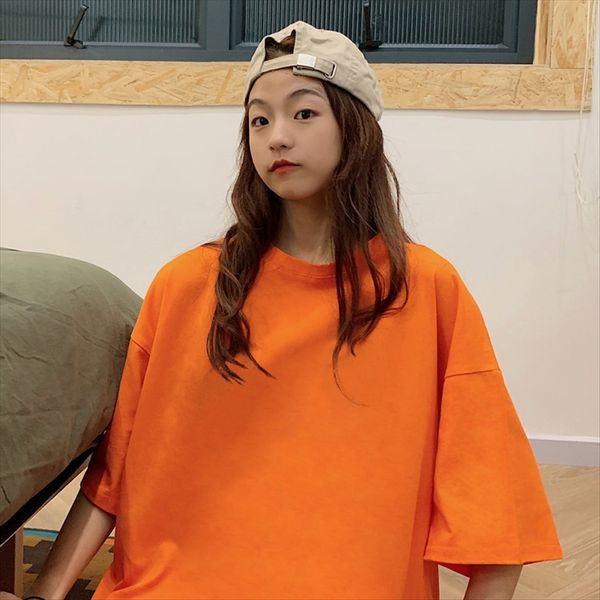 pure women's loose short-sleeved cotton mid-long large size women's 2019 fashionable white t-shirt white t-shirt black summer
pure women's loose short-sleeved cotton mid-long large size women's 2019 fashionable white t-shirt white t-shirt black summer