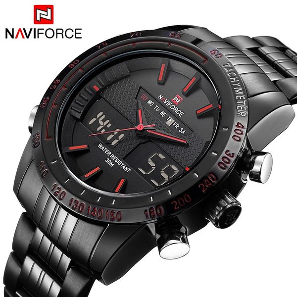 naviforce-9024 dual time clock fashion stainless steel men's watch army male sport wristwatch waterproof, Slivery;brown
naviforce-9024 dual time clock fashion stainless steel men's watch army male sport wristwatch waterproof, Slivery;brown