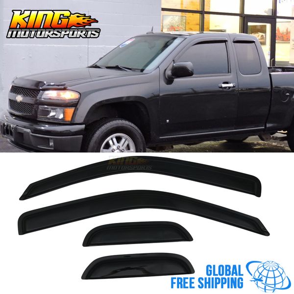 fits 04-12 chevy colorado gmc canyon extended cab acrylic window visors 4pc set global ing
fits 04-12 chevy colorado gmc canyon extended cab acrylic window visors 4pc set global ing