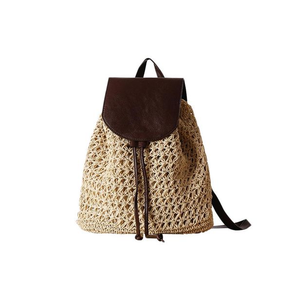 leather cover backpack straw woven beach bag holiday school travel bag fashion vintage boho crochet natural fashion women's
leather cover backpack straw woven beach bag holiday school travel bag fashion vintage boho crochet natural fashion women's
