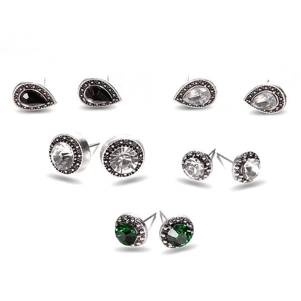 trendy 5-pair alloy earrings bohemian earrings for many occasions with a variety of clothes, Golden;silver
trendy 5-pair alloy earrings bohemian earrings for many occasions with a variety of clothes, Golden;silver
