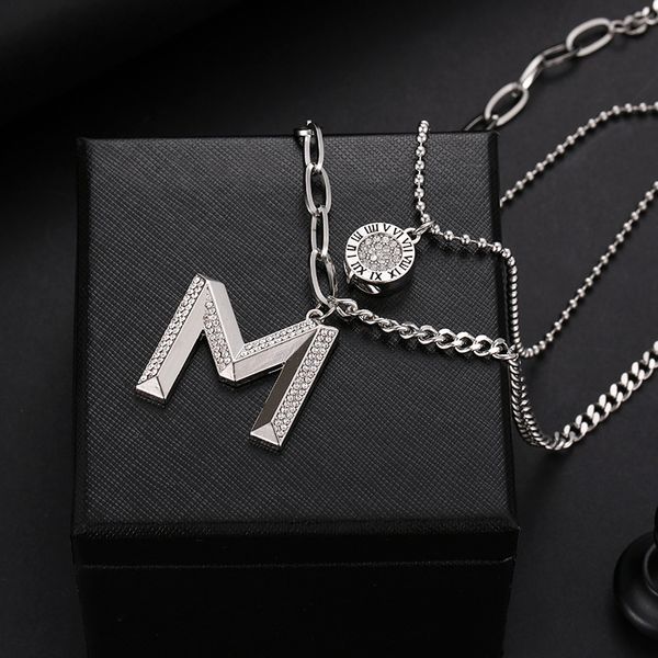 fashion new letter m multi-layer clavicle chain accessories female wild personality simple pendant jewelry sale, Silver
fashion new letter m multi-layer clavicle chain accessories female wild personality simple pendant jewelry sale, Silver