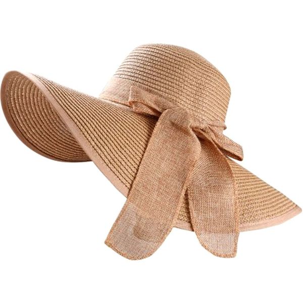 women lady female summer derby cap wide big brim floppy beach hat bow-knot straw weaving fold bohemia bowknot sun hats /hat001, Blue;gray
women lady female summer derby cap wide big brim floppy beach hat bow-knot straw weaving fold bohemia bowknot sun hats /hat001, Blue;gray