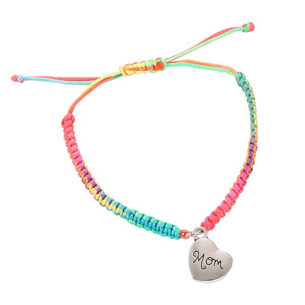 new arrival handmade heart mom charm bracelets colorful string woven bracelet for mom fashion i love you mom lucky jewelry, Black
new arrival handmade heart mom charm bracelets colorful string woven bracelet for mom fashion i love you mom lucky jewelry, Black