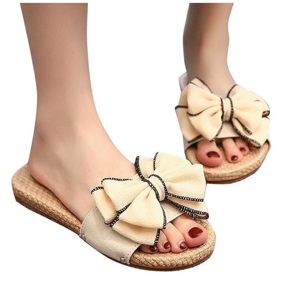 women's slipper fashion casual round toe bowknot flat causal slipper shoes beach sandals slip-on summer shoes women 2020, Black
women's slipper fashion casual round toe bowknot flat causal slipper shoes beach sandals slip-on summer shoes women 2020, Black