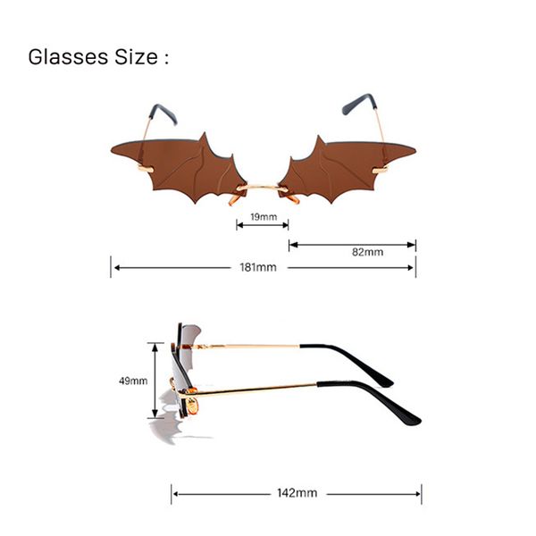 ttlife cool creative batwing sunglasses trend eyewear women men rimless vintage eyeglasses trend ladies outdoor sun glasses, White;black
ttlife cool creative batwing sunglasses trend eyewear women men rimless vintage eyeglasses trend ladies outdoor sun glasses, White;black