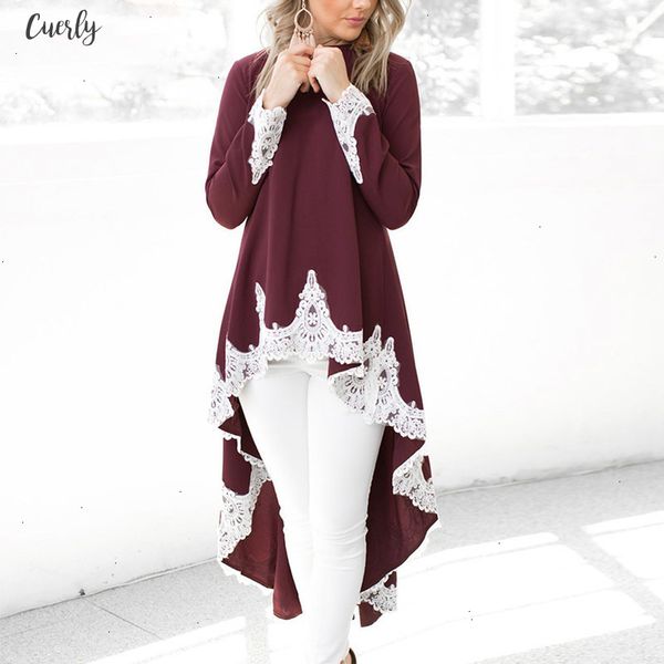 women long sleeve lace blouse winter cap sleeve autumn casual loose elegant patchwork long plus size ladies, White
women long sleeve lace blouse winter cap sleeve autumn casual loose elegant patchwork long plus size ladies, White