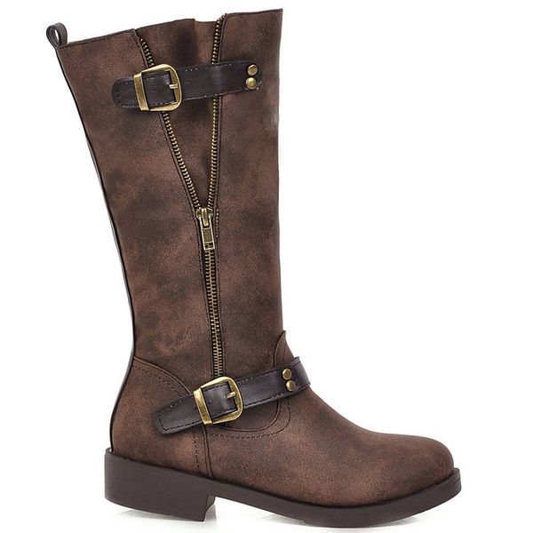 bonjomarisa new 34-43 buckle boots ladies platform zipper mid-calf boots women 2019 casual low heels shoes woman, Black
bonjomarisa new 34-43 buckle boots ladies platform zipper mid-calf boots women 2019 casual low heels shoes woman, Black